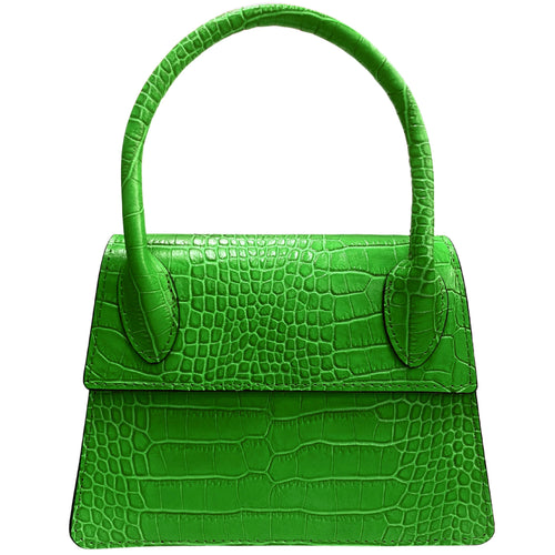 Modarno Borsetta donna trapezio in vera pelle dollaro 21x8x16 cm