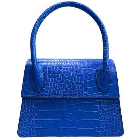 Modarno Borsetta donna trapezio in vera pelle dollaro 21x8x16 cm