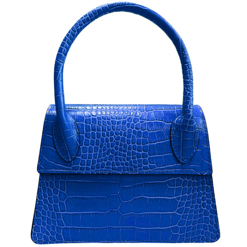 Modarno Borsetta donna trapezio in vera pelle dollaro 21x8x16 cm