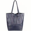Modarno Shopper Bag a spalla in pelle con doppio manico, Shopper Large con tasca interna in pelle