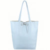 Modarno Shopper Bag a spalla in pelle con doppio manico, Shopper Large con tasca interna in pelle