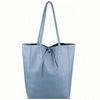 Modarno Shopper Bag a spalla in pelle con doppio manico, Shopper Large con tasca interna in pelle