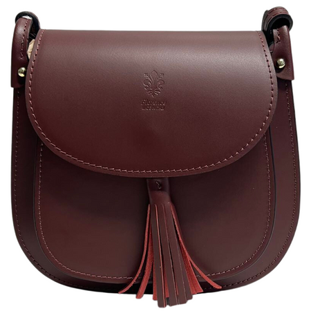 Modarno Borsa a Spalla Tracollina da Donna in Vera Pelle Made in Italy - 23x21x7
