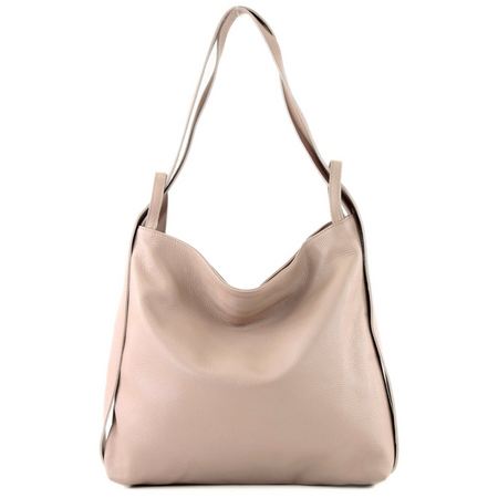 Modarno Shopper Zaino in Vera Pelle da donna 2in1