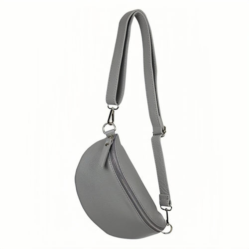 Modarno Borsa marsupio e tracolla da donna e uomo unisex in vera pelle 23x7x12 cm
