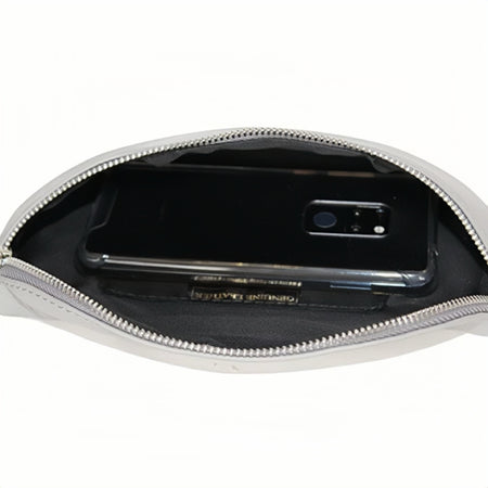 Modarno Borsa marsupio e tracolla da donna e uomo unisex in vera pelle 23x7x12 cm
