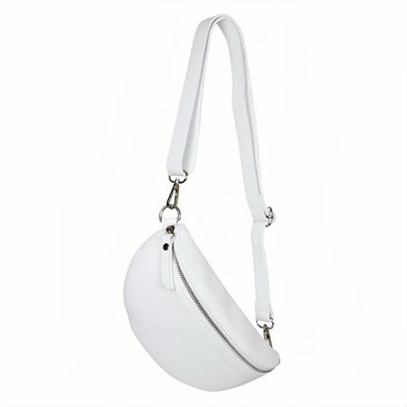 Modarno Borsa marsupio e tracolla da donna e uomo unisex in vera pelle 23x7x12 cm