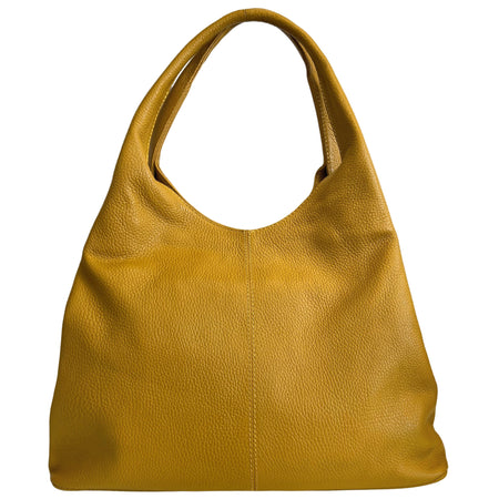 Modarno Sacca da Donna in Pelle | Nero | Borsa a Spalla | Vera Pelle | Made in Italy | Modello Samona