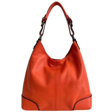 Modarno Borsa da donna italiana Borsa a spalla, Borsa a tracolla, Borsa a mano, in vera pelle Rocxy