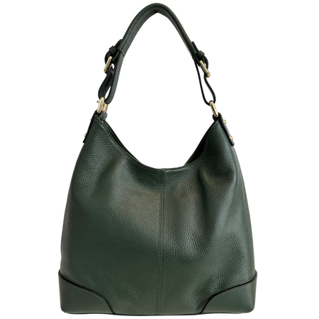 Modarno Borsa da donna italiana Borsa a spalla, Borsa a tracolla, Borsa a mano, in vera pelle Rocxy