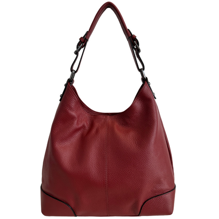 Modarno Borsa da donna italiana Borsa a spalla, Borsa a tracolla, Borsa a mano, in vera pelle Rocxy