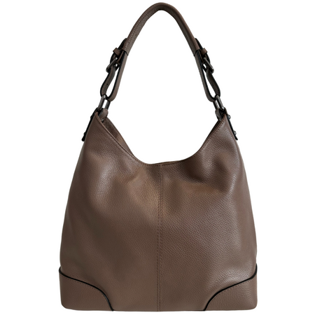 Modarno Borsa da donna italiana Borsa a spalla, Borsa a tracolla, Borsa a mano, in vera pelle Rocxy