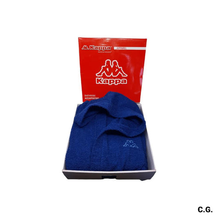 KAPPA- Accappatoio in spugna 100% cotone con cappuccio