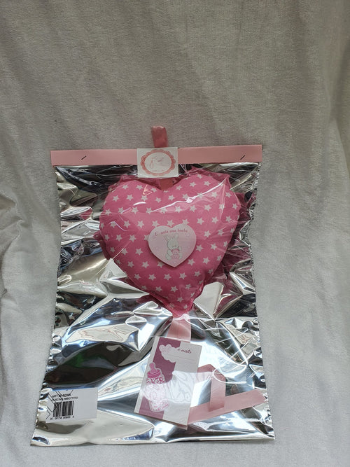 Fiocco Nascita Cuore Rosa
