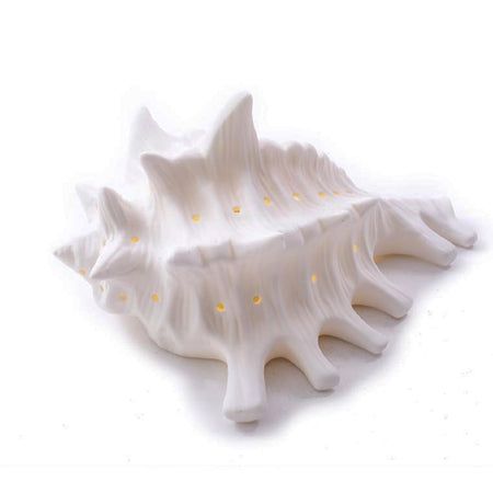 Conchiglia luminosa in Porcellana Bianca per interni ed esterni, ideale come bomboniera.