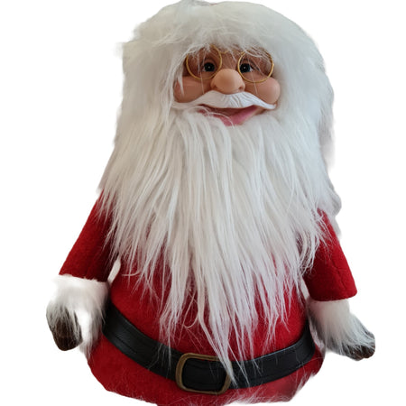 Babbo natale Statuetta con molla per movimenti e musica per decorazione natalizia pupazzo con vestiti rossi .