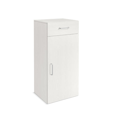Colonna bassa con 1 anta e 1 cassetto, mobile componibile "Level" 45 x h 100 cm