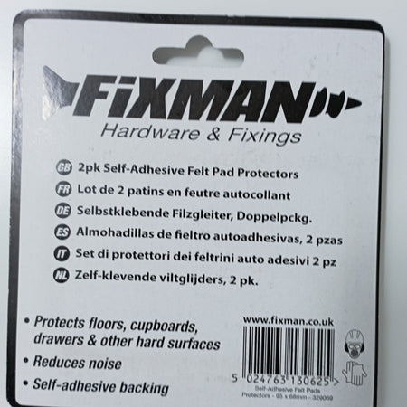 Nastro autoadesivo feltro protettivo pad Offerta 3 pacchi Fixman Eternal Brico