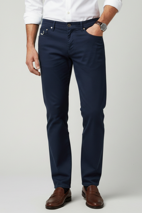 Pantalone uomo Jacob Cohen - 622 Cotone Blu scuro Made in Italy