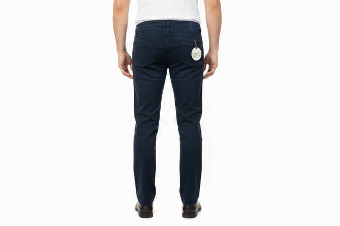 Pantalone uomo Jacob Cohen - Cotone Blu scuro Made in Italy