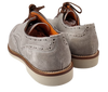 Scarpa Uomo Santoni - Derby Stringata Brogue Grigio chiaro