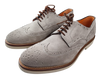 Scarpa Uomo Santoni - Derby Stringata Brogue Grigio chiaro