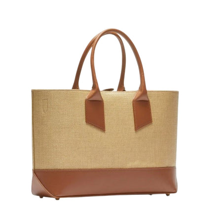 N°21 borse a tracolla donna n21 - horizontal shopper raffia - beige da donna
