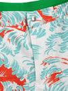 Bottega Veneta Boxer Mare con Stampa Piume in Rosso/Azzurro da uomo