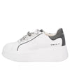 ToscaBlu Donna Sneakers Clara in pelle con accessorio gatto colore bianco/nero