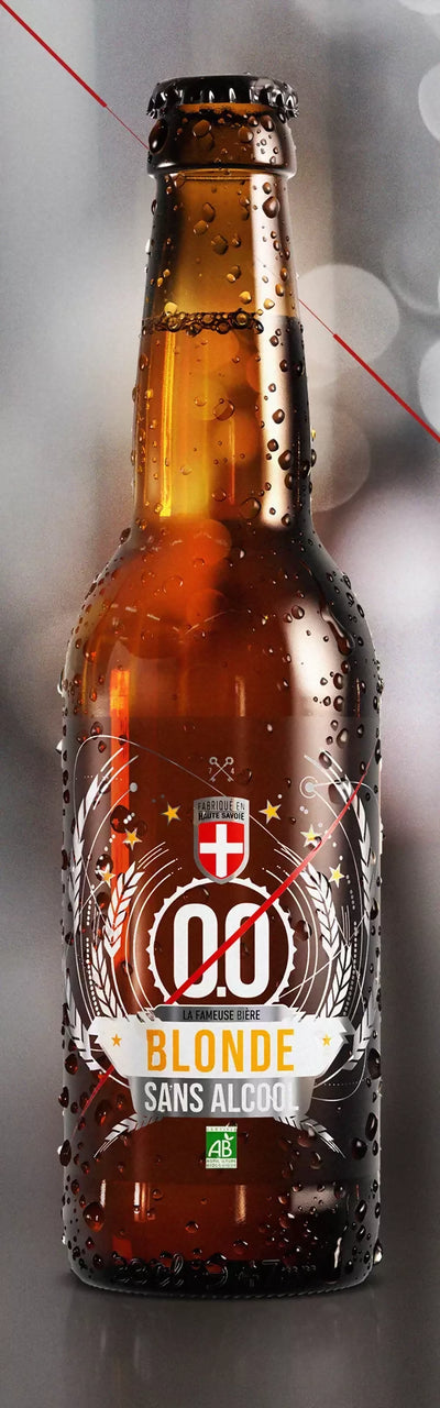 Birra Bionda senza alcool biologica BS Brasseur de Savoie 33cl con malti : Pilsen /Pale ale / Cararuby