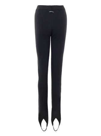 Tom Ford Pantalone Legging Nero da Equitazione in Misto Cashmere da donna