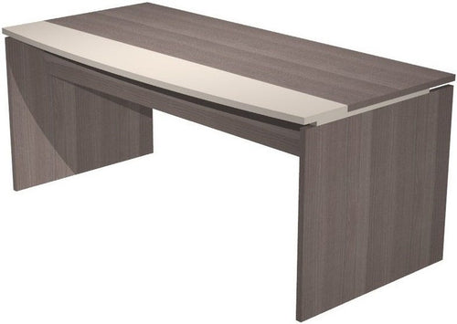Scrivania bicolore in melaminico da ufficio direzionale cm. 160/180x87x74h
