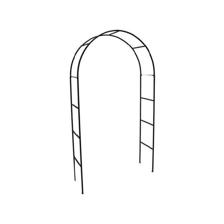 Arco in metallo colore nero supporto per rose 135 x 228 cm