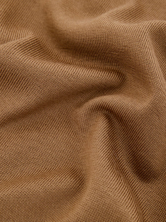 Gran Sasso Maglione Girocollo Marrone in Lana Sottile da uomo