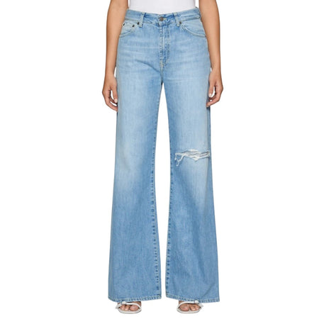 DONDUP pantaloni donna dondup - pantalone amber - denim da donna