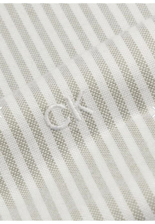 calvin klein CAMICIA WASHED OXFORD STRIPE SLIM da uomo