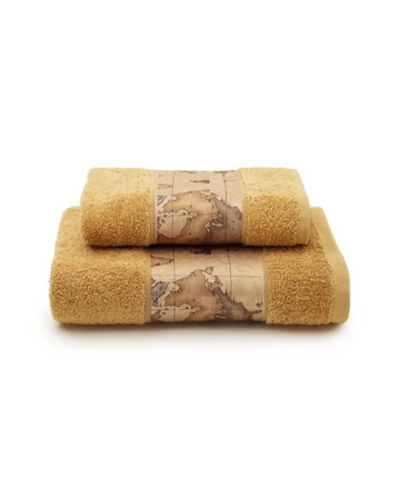 Beauty Asciugamani set ! Alviero Martini Geo Classic Cotone + Pochette Eleganza e Stile 1 Classe di cotone 100%