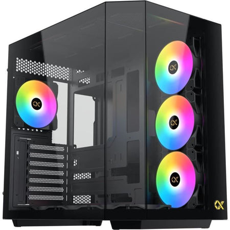 Case per PC - XIGMATEK - CUBI II - Cube - E-ATX - Vetro temperato - ARGB - Nero