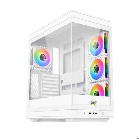 Case PC - XIGMATEK - META Arctic - Mid Tower - E-ATX - Vetro temperato - ARGB - Bianco