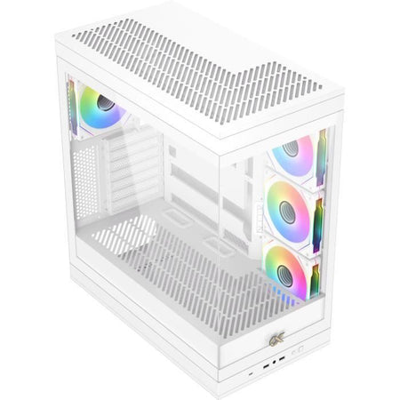 Case PC - XIGMATEK - META Arctic - Mid Tower - E-ATX - Vetro temperato - ARGB - Bianco