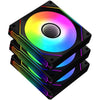 Confezione da 3 ventole - XIGMATEK - Infinity G20A - 120 mm - LED ARGB - Nero