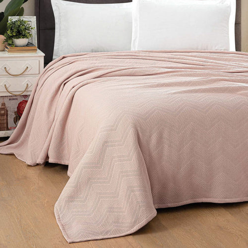 Copriletto Maestri Cotonieri Zig Zag Singolo Cotone - The King Luxury