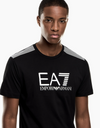 Emporio Armani T-Shirt Uomo Girocollo 7 Lines in Jersey Di Misto Cotone Asv