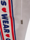 GCDS Pantalone Jogging Bianco con Logo da uomo