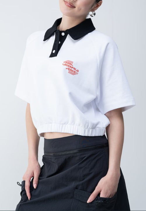 KARL LAGERFELD POLO KLJ SSLV POLO SWEAT da donna