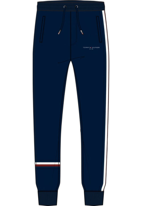 Tommy Hilfiger PANTALONE TUTA WCC GLOBAL STRIPE SWEATPANT da uomo