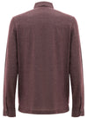 Corneliani Polo Viola a maniche lunghe da uomo