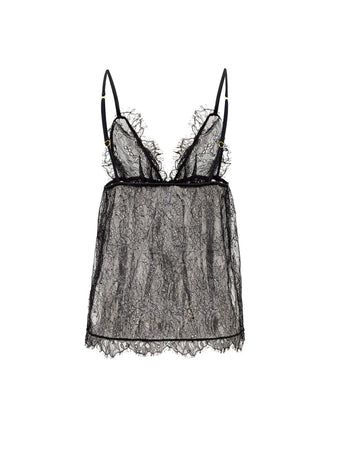 Tom Ford Top in Pizzo Nero da donna