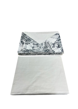 Completo Lenzuola Matrimoniale Alexander Tuscany Home Foglie – 100% Cotone