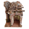 Capanna grotta vuota con arco in legno per natività presepe natalizio
